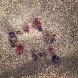 gold bracelet with jewels